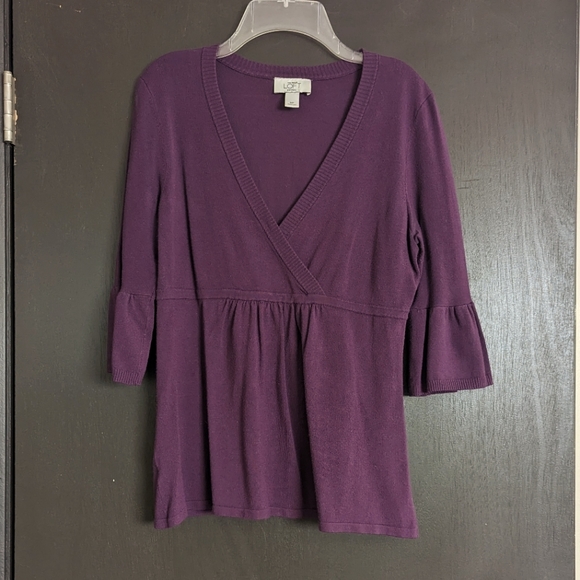 LOFT Tops - LOFT 3/4 Bell Sleeve Blouse